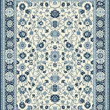 Ultra Soft Area Rug, Non Slip, Stain Resistant, Washable Area Rugs for Living Room, Bedroom, Luxurious Earth Tone Symmetry(White)