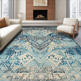 Artistic Woven Geometric Motif(Blue)