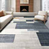 Ultra Soft Area Rug, Non Slip, Stain Resistant, Washable Area Rugs for Living Room, Bedroom, Stylish Minimalist Lattice Design(Gray)