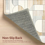 Bermuda Woven Area – Cream Beige Abstract(Beige)