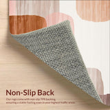 Blush and Taupe Modern Abstract With Irregular Brushstroke Motifs(Beige)