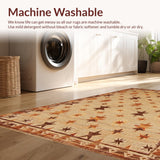 Vintage Cozy Patterned Runner(Beige)