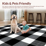 Bold Graphic Monochrome Checkered Look(Black)