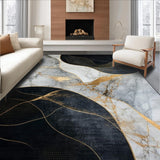 Chic Minimalist Gray Patterned Style(Black)