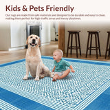 Elegant Blue Curved Ornamentation(Blue)