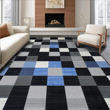 Contemporary Minimalist Checkered Style(Black)