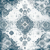 Chic Retro Medallion Aesthetic(Blue)