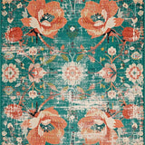 Chic Floral Geometric Fusion(Green)