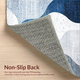 Dynamic Blue Brushstroke Design(Blue)