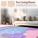 Delightful Plush Colorful Waves(Purple)