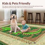 Distinctive Artistic Alligator Motif(Green)