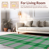 Artistic Greenish Grey Geometric Motif(Green)