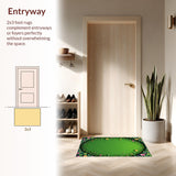 Ultra Soft Area Rug, Non Slip, Stain Resistant, Washable Area Rugs for Living Room, Bedroom, Nature-Inspired Non-Slip Living Room Rug(Green)