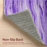 Ultra Soft Area Rug, Non Slip, Stain Resistant, Washable Area Rugs for Living Room, Bedroom, Lively Shaggy Patterned Textile(Purple)