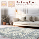 Modern Paisley Runner for Hallways(White)