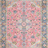 Ultra Soft Area Rug, Non Slip, Stain Resistant, Washable Area Rugs for Living Room, Bedroom, Sophisticated Soft Color Palette(Pink)