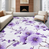 Ultra Soft Area Rug, Non Slip, Stain Resistant, Washable Area Rugs for Living Room, Bedroom, Elegant Shaggy Lavender Aesthetic(Purple)