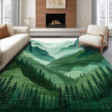 Cozy Greenery Watercolor Entrance(Green)