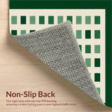 Trendy Playful Checker Design(Green)