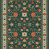 Lively Eclectic Green Floral Palette(Green)