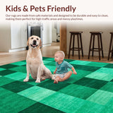 Chic Dark Green Geometric(Green)