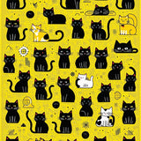 Contemporary Cat Imagery(Yellow)