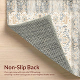 Ultra Soft Area Rug, Non Slip, Stain Resistant, Washable Area Rugs for Living Room, Bedroom, Boho Neutral with Geometric Design(Beige)