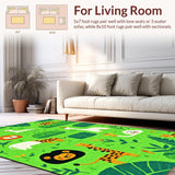 Playful Round Safari Illusion(Green)