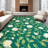 Ultra Soft Area Rug, Non Slip, Stain Resistant, Washable Area Rugs for Living Room, Bedroom, Nature-Inspired Plush Shaggy Carpet for Bedroom Aesthetic(Green)