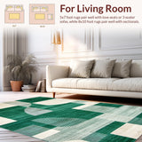 Fresh Green and Cream Swirl Design(Green)