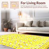 Charming Rustic Spring Garden Motif(Yellow)