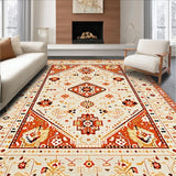 Ultra Soft Area Rug, Non Slip, Stain Resistant, Washable Area Rugs for Living Room, Bedroom, Boho Beige Area(Beige)