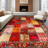 Elegant Mixed Motif in Diverse Tones(Red)