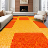 Ultra Soft Area Rug, Non Slip, Stain Resistant, Washable Area Rugs for Living Room, Bedroom, Mid Century Modern Vibrant Meditation Space Rug(Orange)