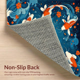 Vibrant Koi Fish Motif(Blue)