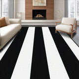 Artistic Black White Patterned Canvas(Black)