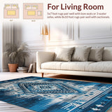 Energetic Colorful Tribal Motif(Blue)