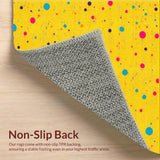 Joyful Abstract Color Splash Motif(Yellow)
