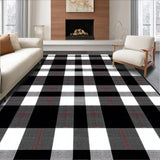Contemporary Earth Tone Plaid Charm(Black)