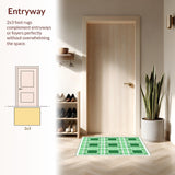 Timeless White and Sage Lattice Style(Green)