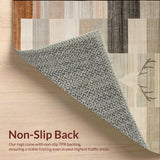 Ultra Soft Area Rug, Non Slip, Stain Resistant, Washable Area Rugs for Living Room, Bedroom, Chic Minimalist Earthy Tones Vibe(Beige)