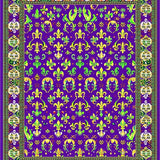 Ultra Soft Area Rug, Non Slip, Stain Resistant, Washable Area Rugs for Living Room, Bedroom, Whimsical Colorful Abstract Elements(Purple)