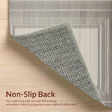 Ultra Soft Area Rug, Non Slip, Stain Resistant, Washable Area Rugs for Living Room, Bedroom, Warm Toned Decorative Weave(Beige)