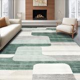Ultra Soft Area Rug, Non Slip, Stain Resistant, Washable Area Rugs for Living Room, Bedroom, Elegant Modern Wave Aesthetic(Gray)