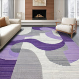 Ultra Soft Area Rug, Non Slip, Stain Resistant, Washable Area Rugs for Living Room, Bedroom, Stylish Minimalist Color Splash(Purple)