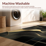 Elegant Gold and Black Geometric(Black)