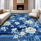 Artful Blue and White Symmetrical(Blue)