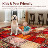 Elegant Mixed Motif in Diverse Tones(Red)