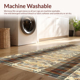Ultra Soft Area Rug, Non Slip, Stain Resistant, Washable Area Rugs for Living Room, Bedroom, Earthy Toned Irregular Animal Motif(Beige)
