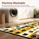 Ultra Soft Area Rug, Non Slip, Stain Resistant, Washable Area Rugs for Living Room, Bedroom, Lighthearted Cartoonish Animal Theme(Black)